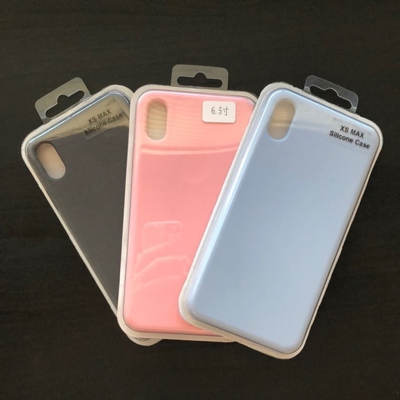 NEW iPhone Xs Max silicone case - Set of 3 - Picture 1 of 6